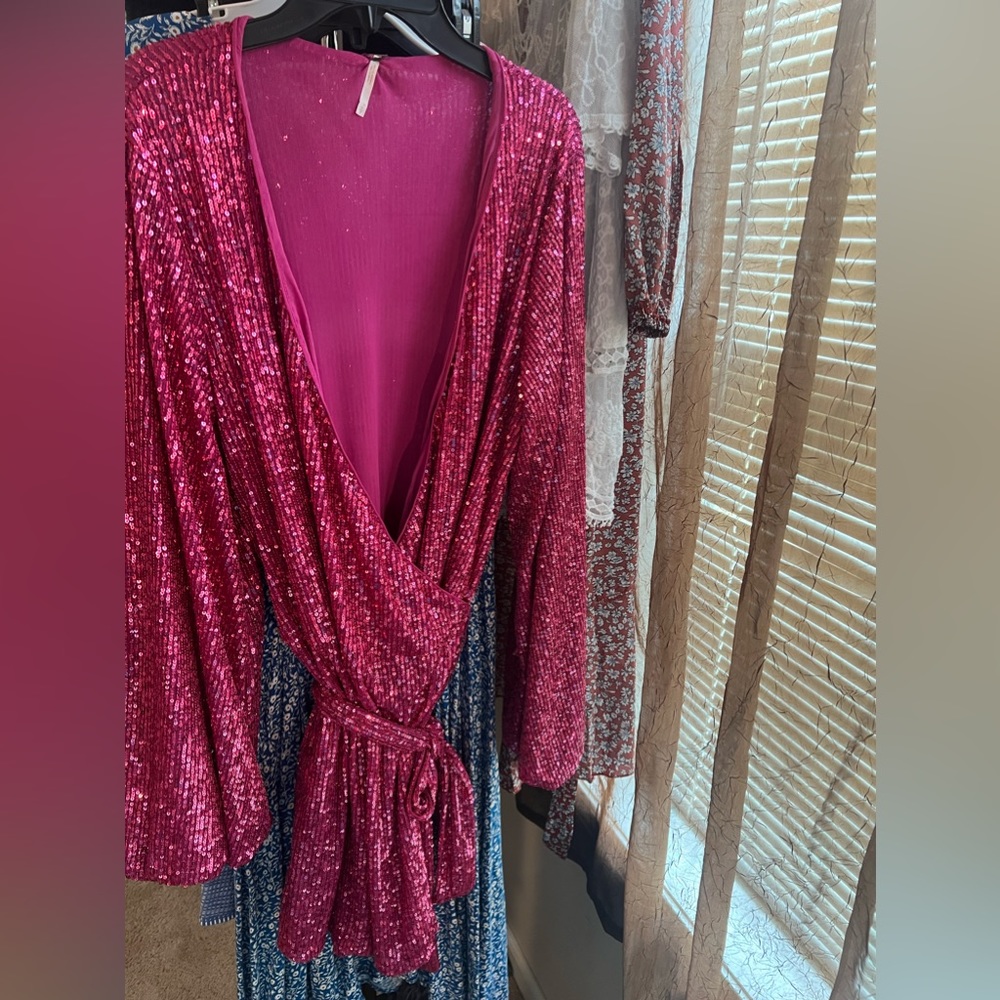 Free People Christa Sequin Romper